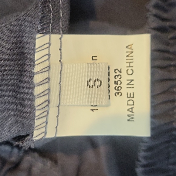 Navy Blue Cotton 10" Inseam Drawstring Waist Cuffed Bermida Short - Picture 3 of 9